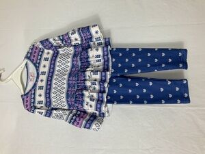 Pete & Lucy Long Sleeve Shirt & Pant Set Girl Size 6-12 Months NEW